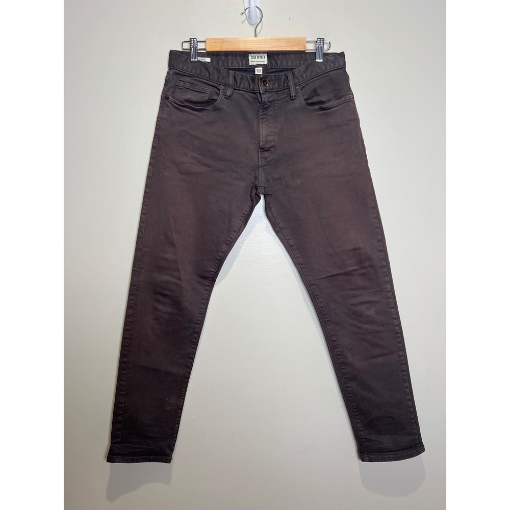 Todd Snyder Stretch 5-Pocket Pants Mens 31x32 Brown Slim Fit Denim Designer
